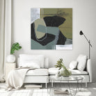 Puzzle in Neutrals II by Jennifer Goldberger on GIANT ART - beige abstract