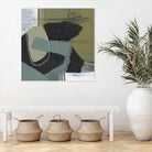 Puzzle in Neutrals II by Jennifer Goldberger on GIANT ART - beige abstract