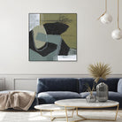 Puzzle in Neutrals II by Jennifer Goldberger on GIANT ART - beige abstract