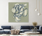 Interweb I by Jennifer Goldberger on GIANT ART - green abstract abstract