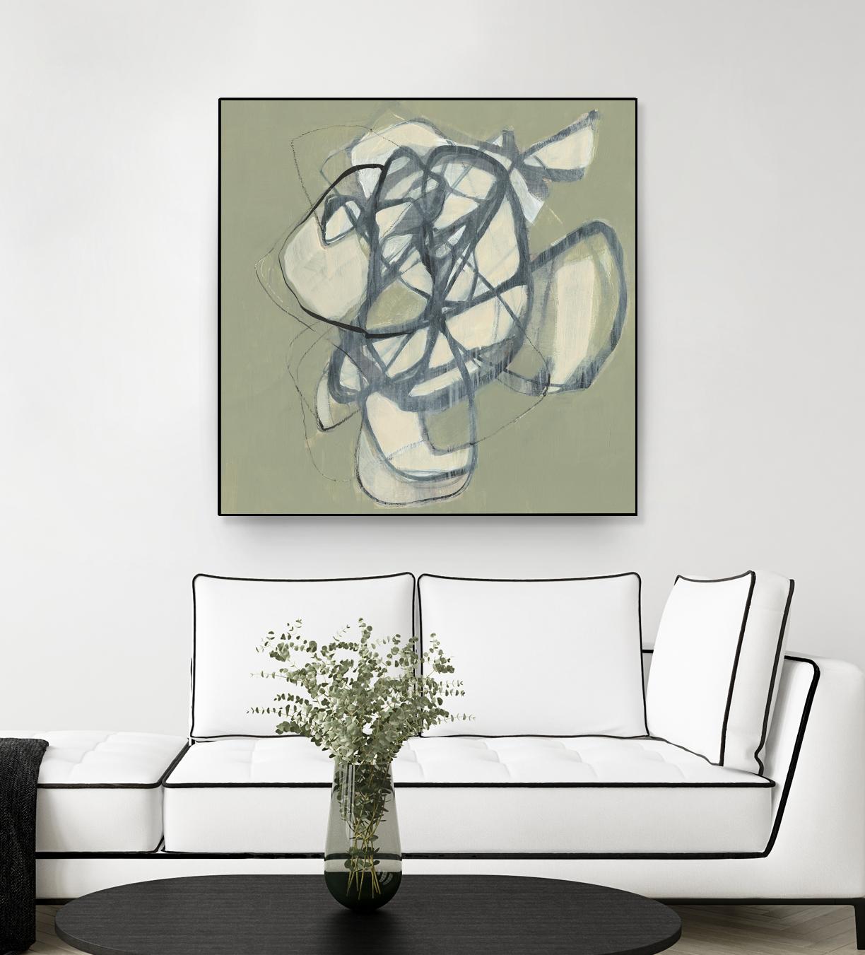 Interweb I by Jennifer Goldberger on GIANT ART - green abstract abstract