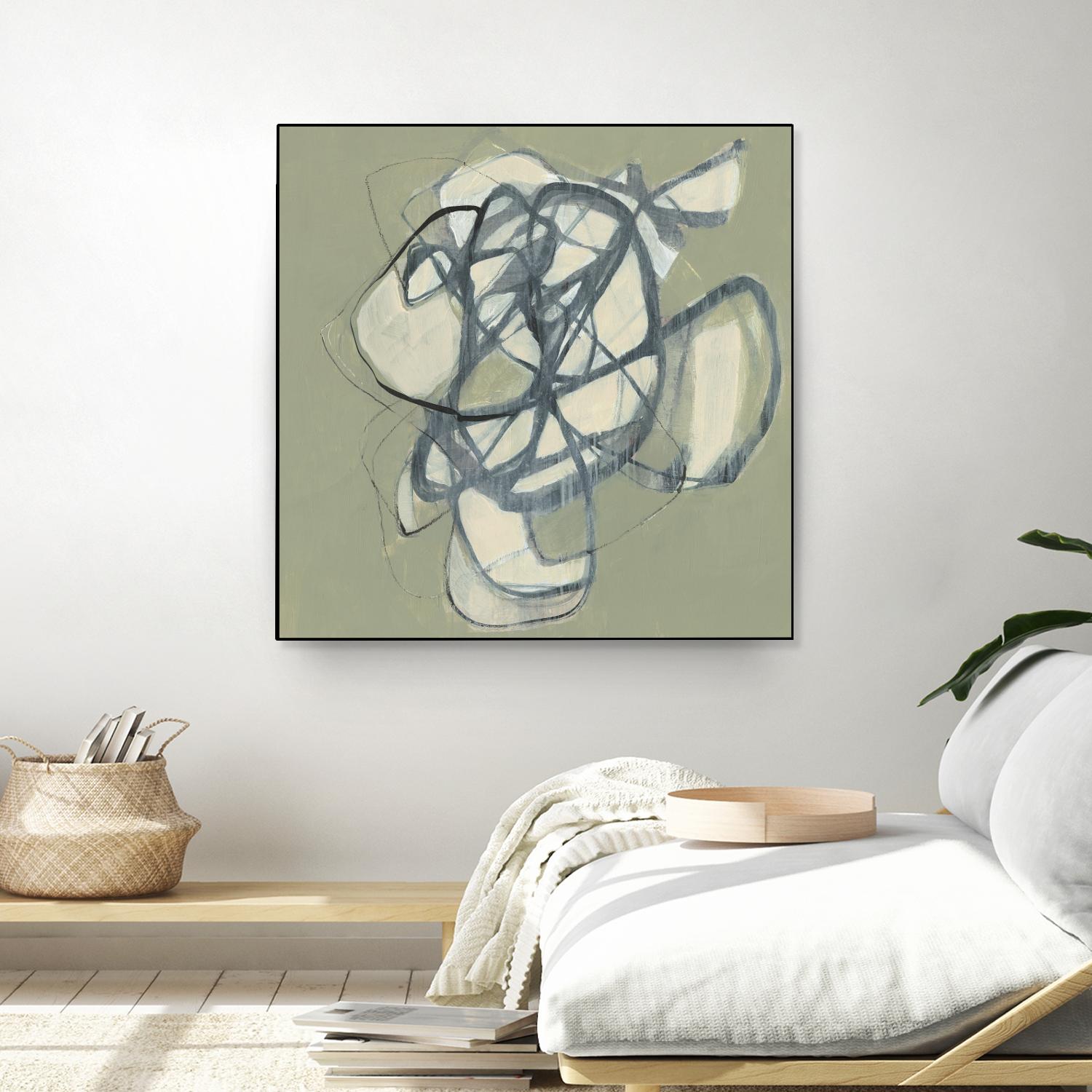 Interweb I by Jennifer Goldberger on GIANT ART - green abstract abstract