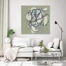 Interweb I by Jennifer Goldberger on GIANT ART - green abstract abstract