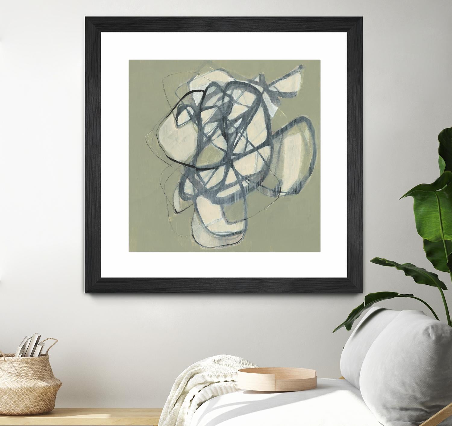 Interweb I by Jennifer Goldberger on GIANT ART - green abstract abstract