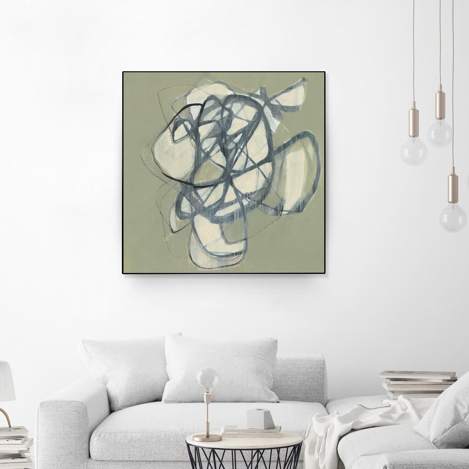 Interweb I by Jennifer Goldberger on GIANT ART - green abstract abstract