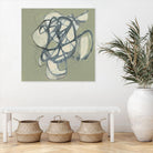 Interweb I by Jennifer Goldberger on GIANT ART - green abstract abstract