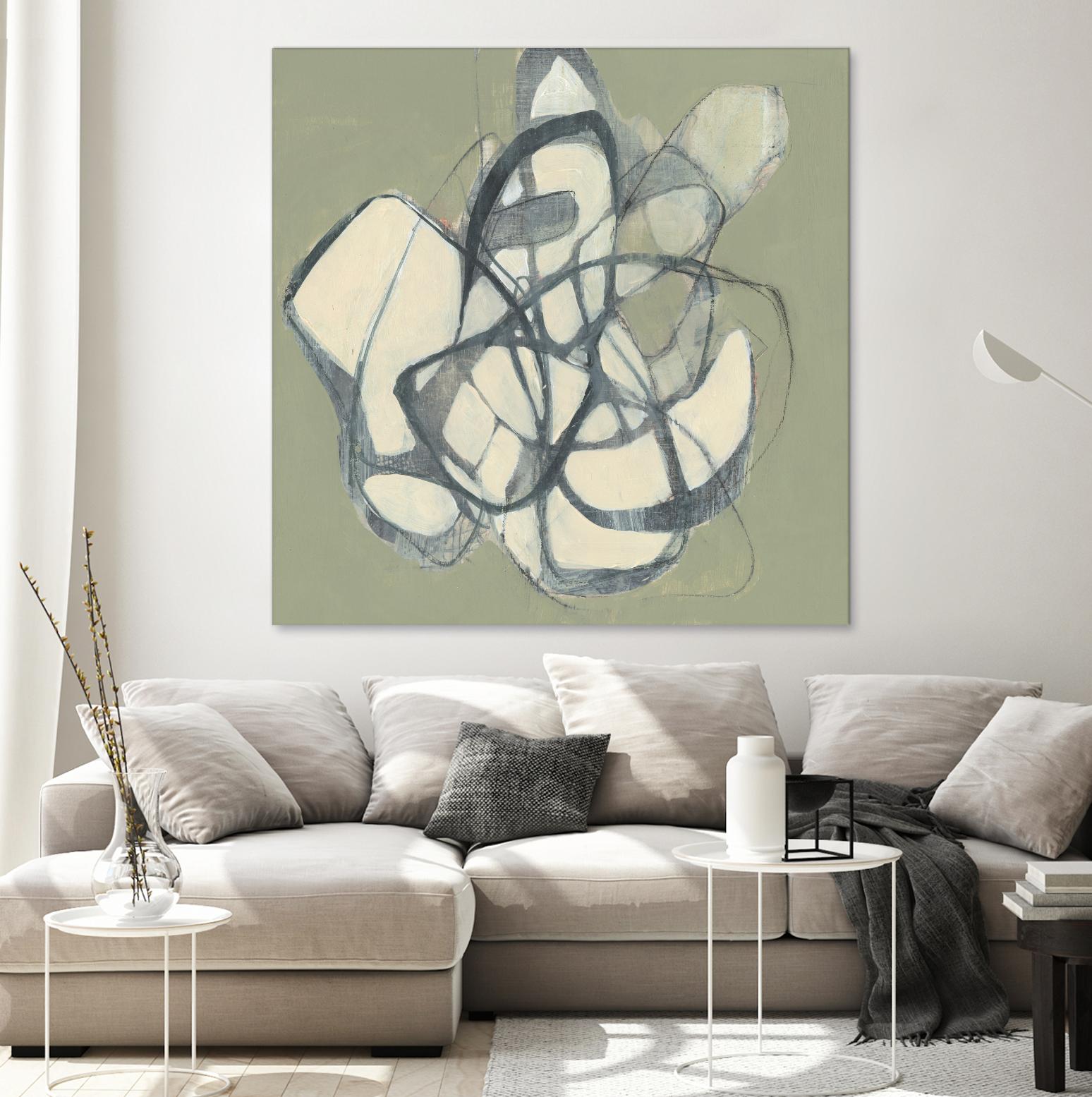 Interweb II by Jennifer Goldberger on GIANT ART - beige abstract abstract