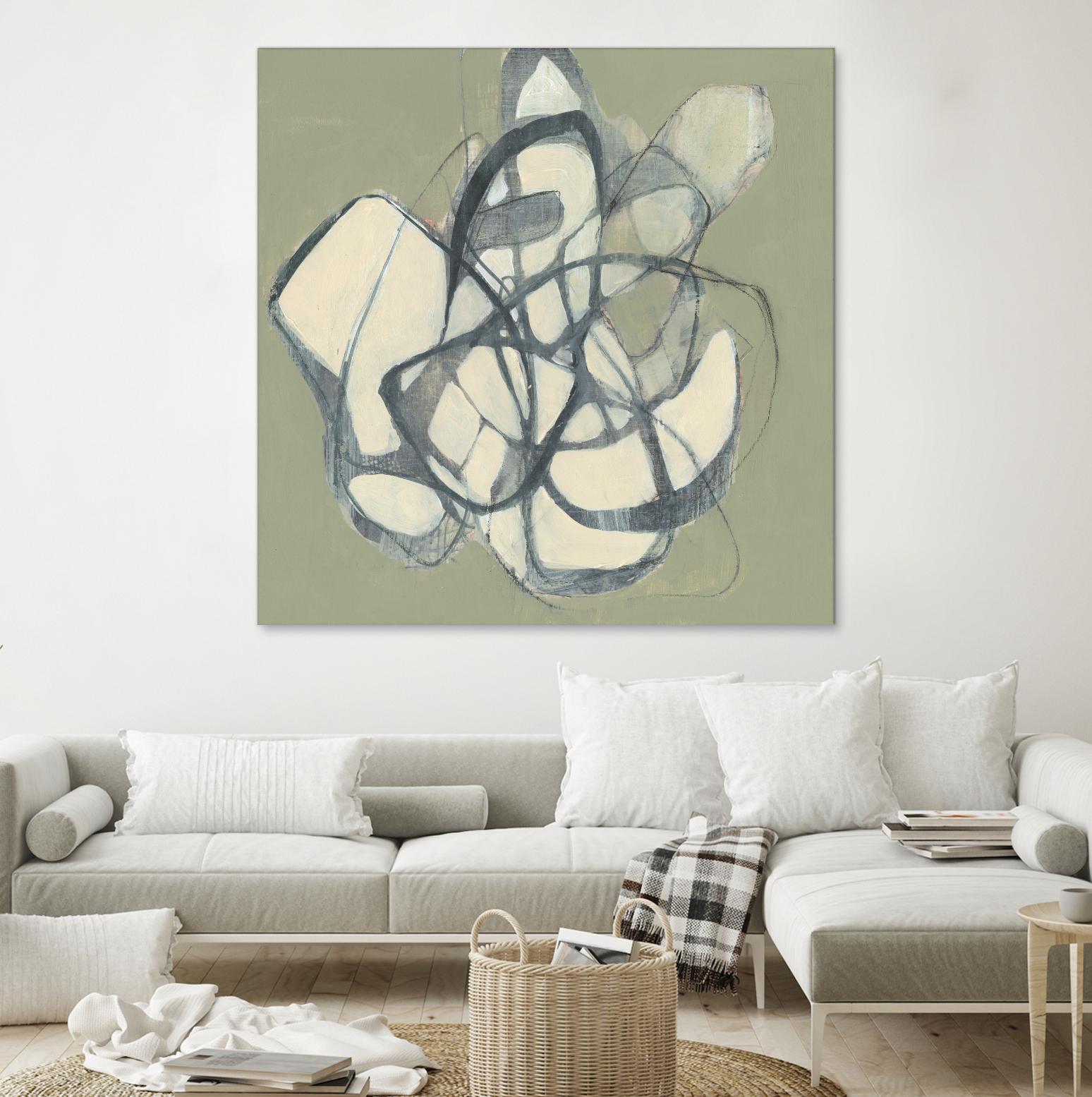 Interweb II by Jennifer Goldberger on GIANT ART - beige abstract abstract