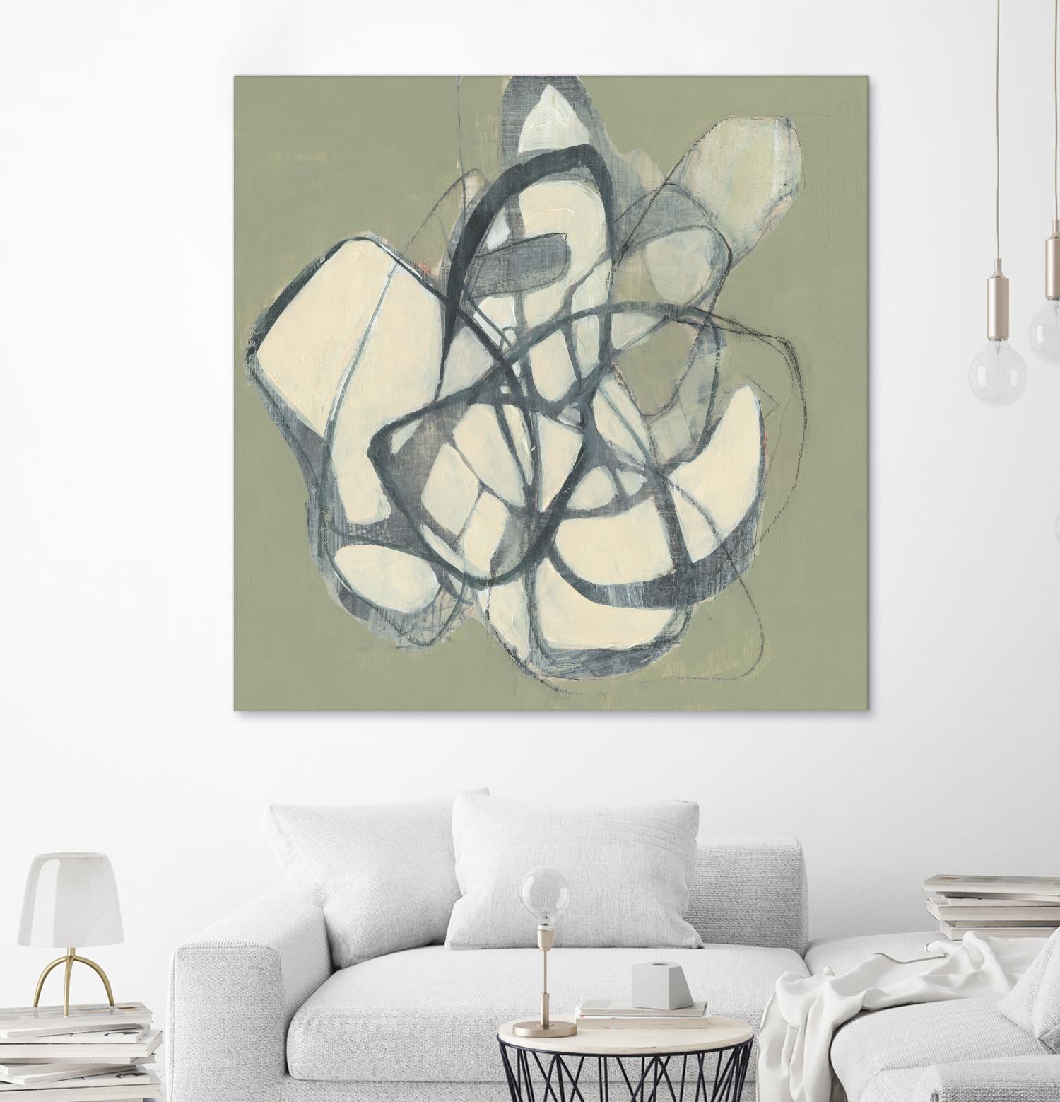 Interweb II by Jennifer Goldberger on GIANT ART - beige abstract abstract