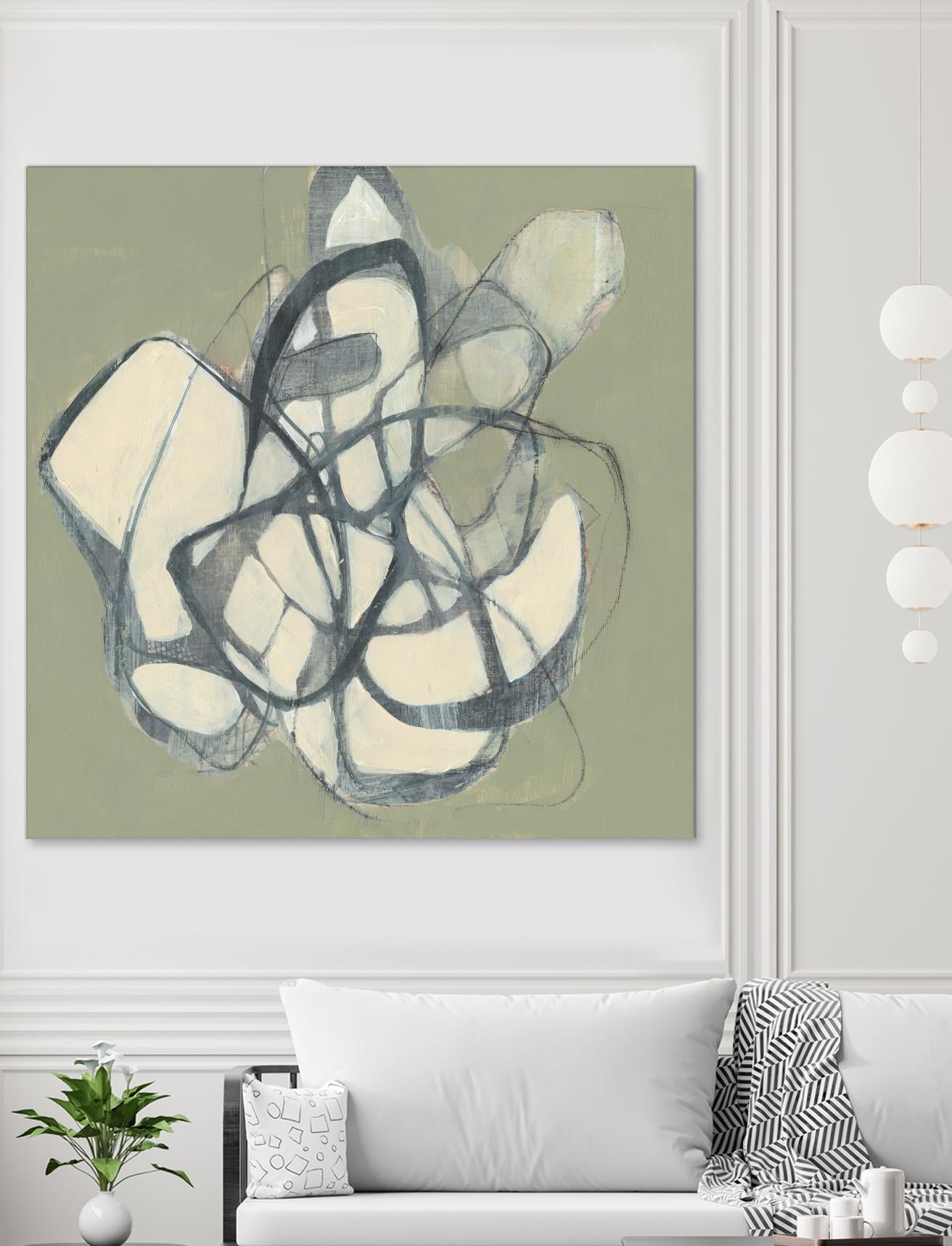 Interweb II by Jennifer Goldberger on GIANT ART - beige abstract abstract
