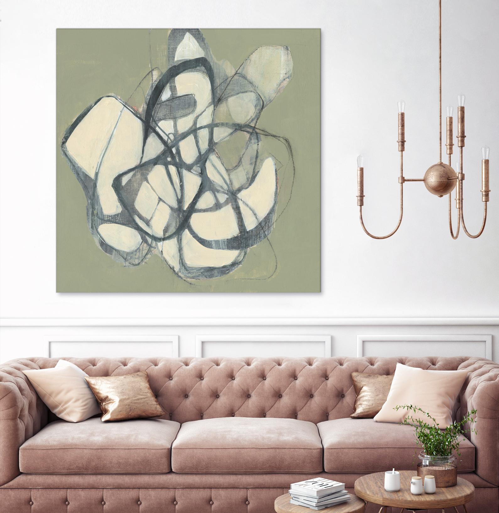 Interweb II by Jennifer Goldberger on GIANT ART - beige abstract abstract