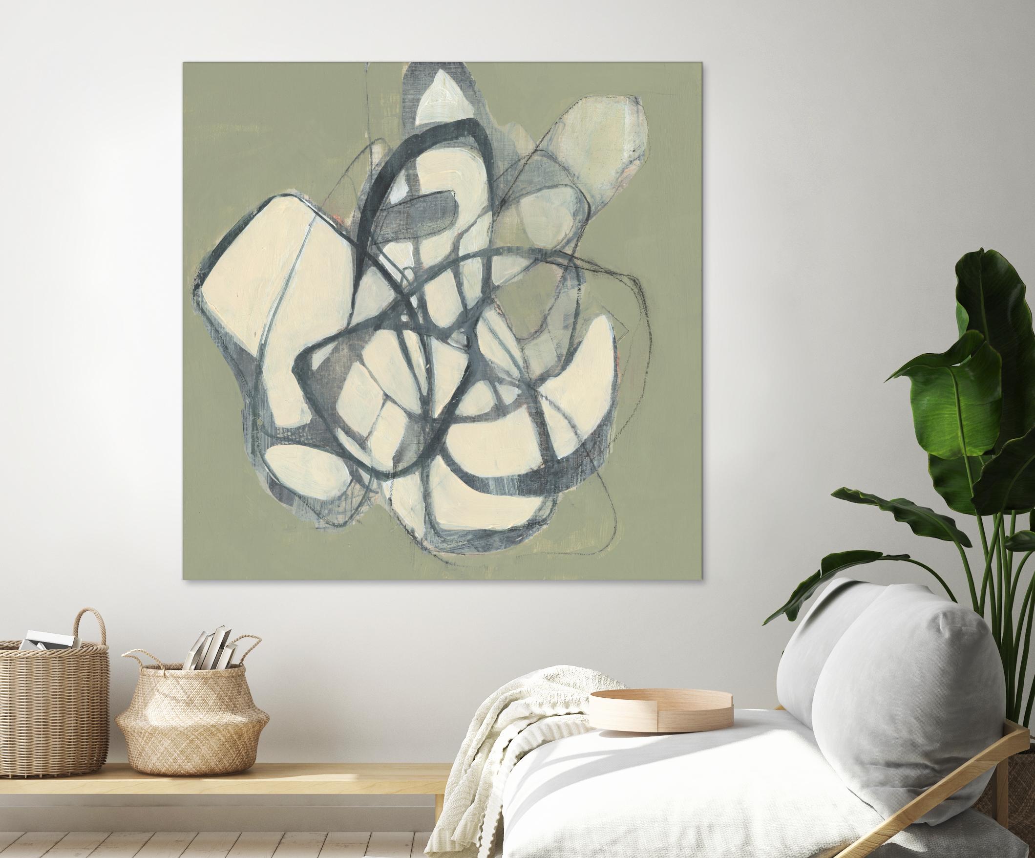 Interweb II by Jennifer Goldberger on GIANT ART - beige abstract abstract