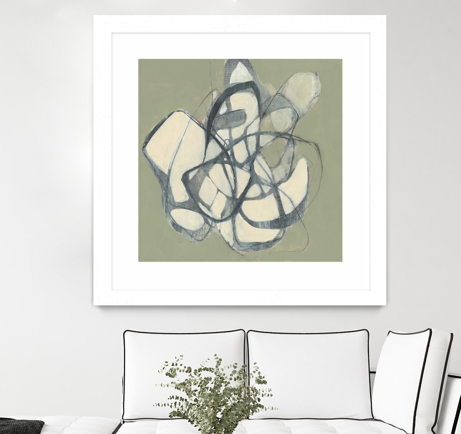 Interweb II by Jennifer Goldberger on GIANT ART - beige abstract abstract