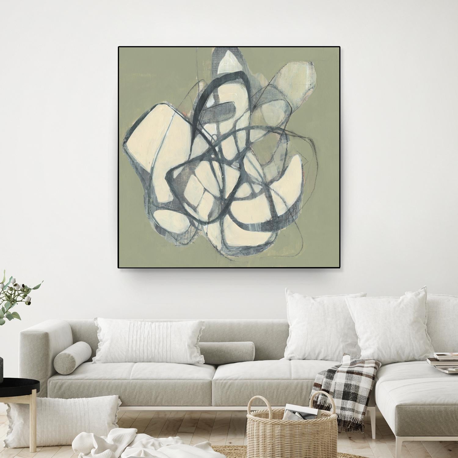 Interweb II by Jennifer Goldberger on GIANT ART - beige abstract abstract