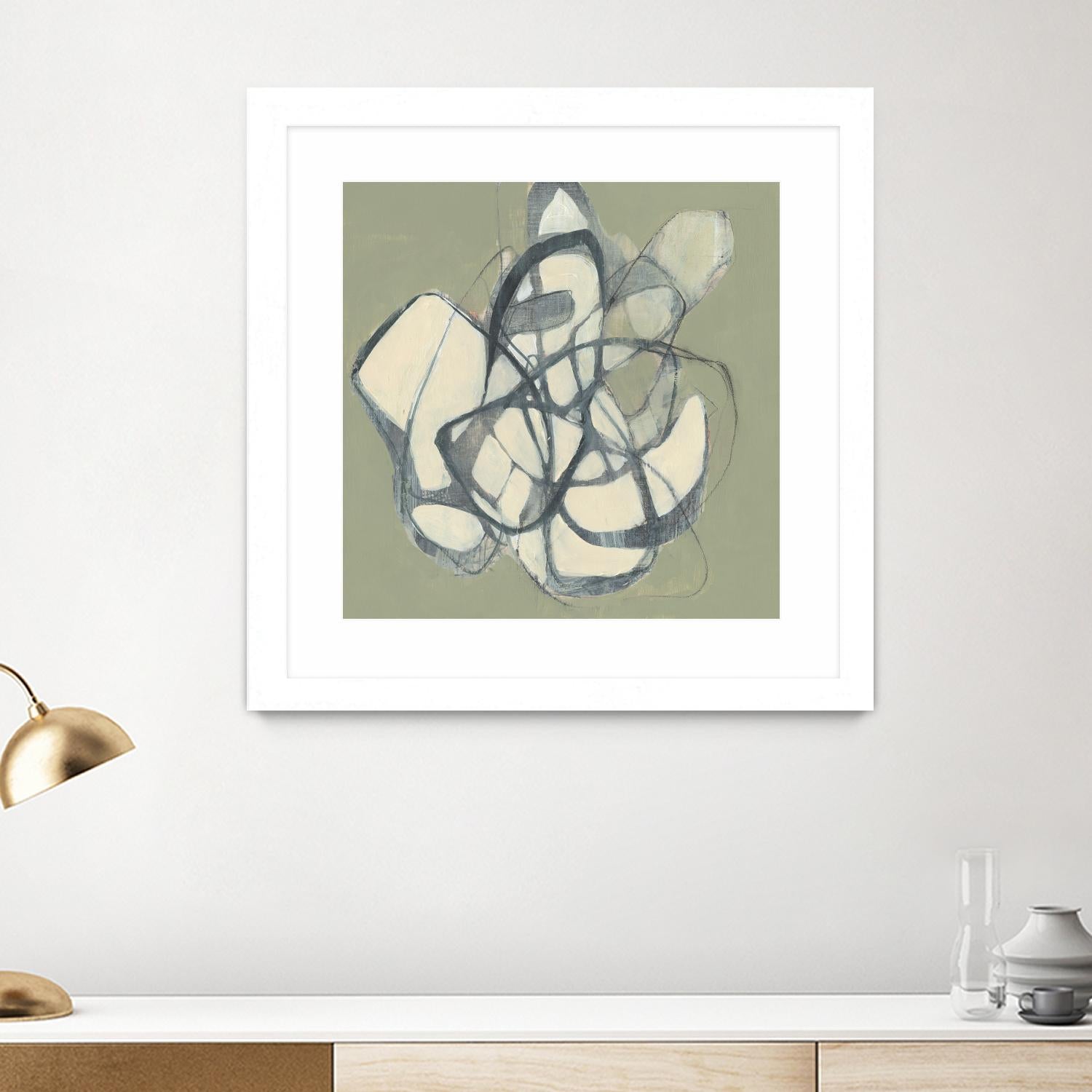 Interweb II by Jennifer Goldberger on GIANT ART - beige abstract abstract