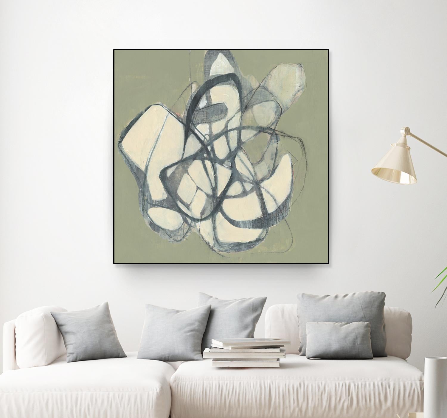 Interweb II by Jennifer Goldberger on GIANT ART - beige abstract abstract