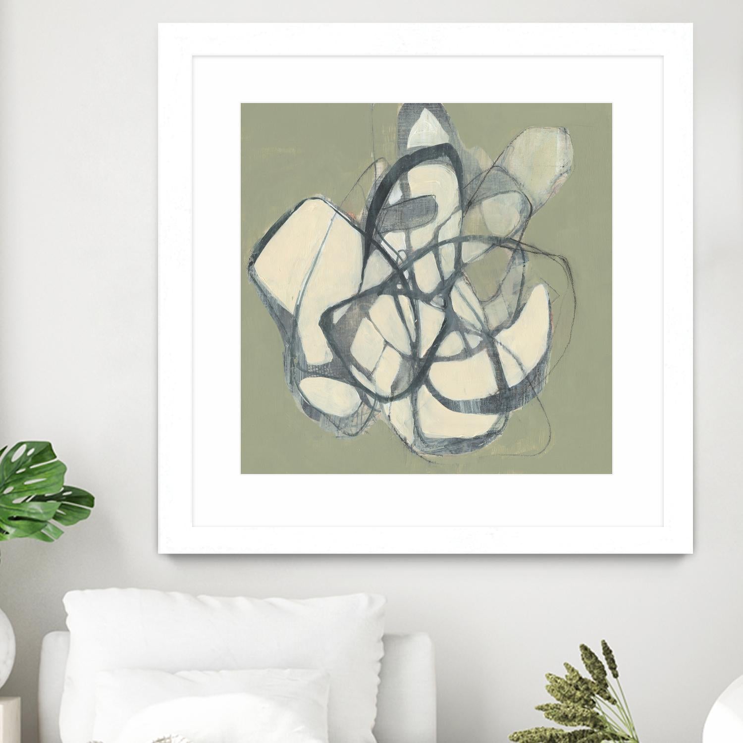 Interweb II by Jennifer Goldberger on GIANT ART - beige abstract abstract