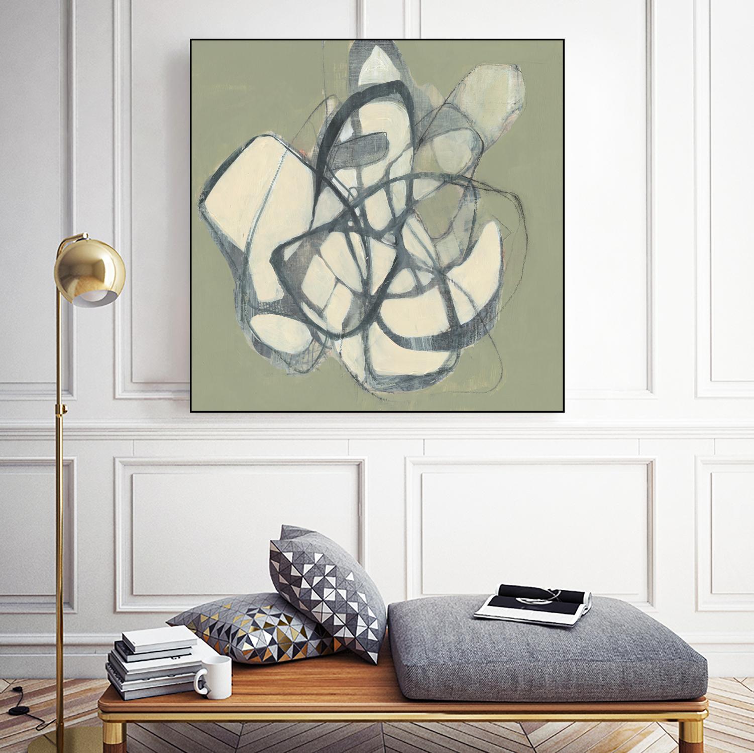 Interweb II by Jennifer Goldberger on GIANT ART - beige abstract abstract