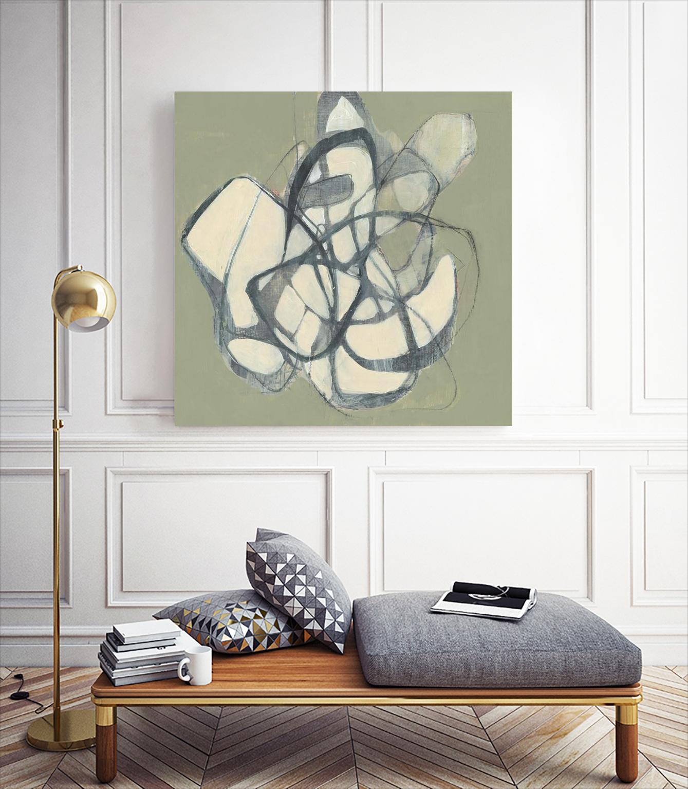 Interweb II by Jennifer Goldberger on GIANT ART - beige abstract abstract