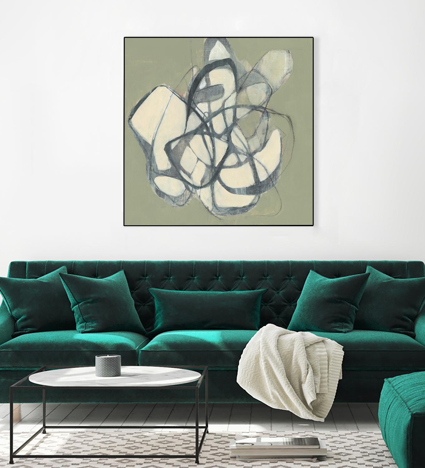 Interweb II by Jennifer Goldberger on GIANT ART - beige abstract abstract