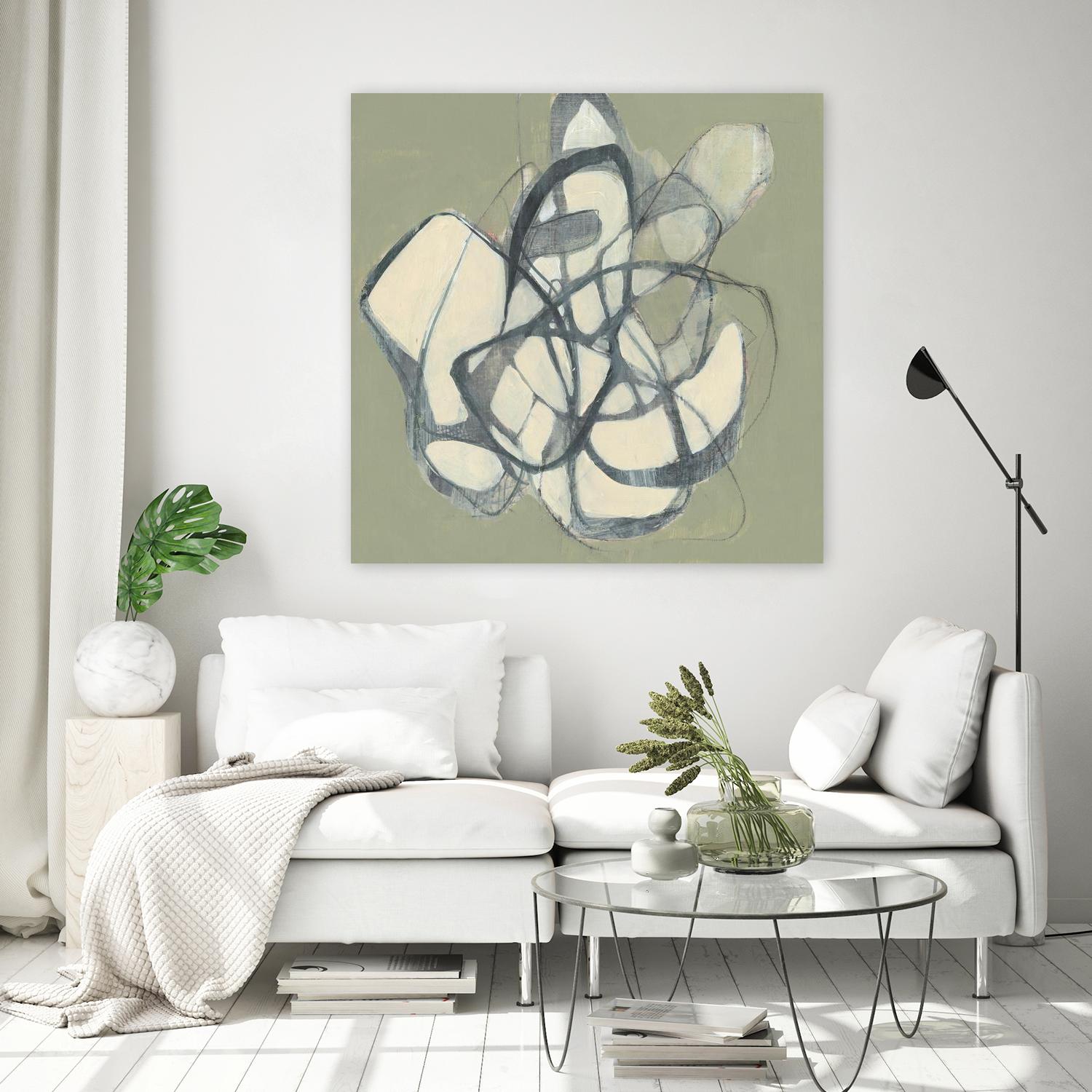 Interweb II by Jennifer Goldberger on GIANT ART - beige abstract abstract