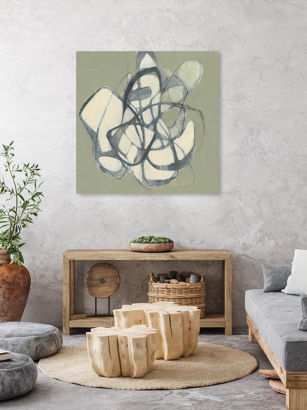 Interweb II by Jennifer Goldberger on GIANT ART - beige abstract abstract
