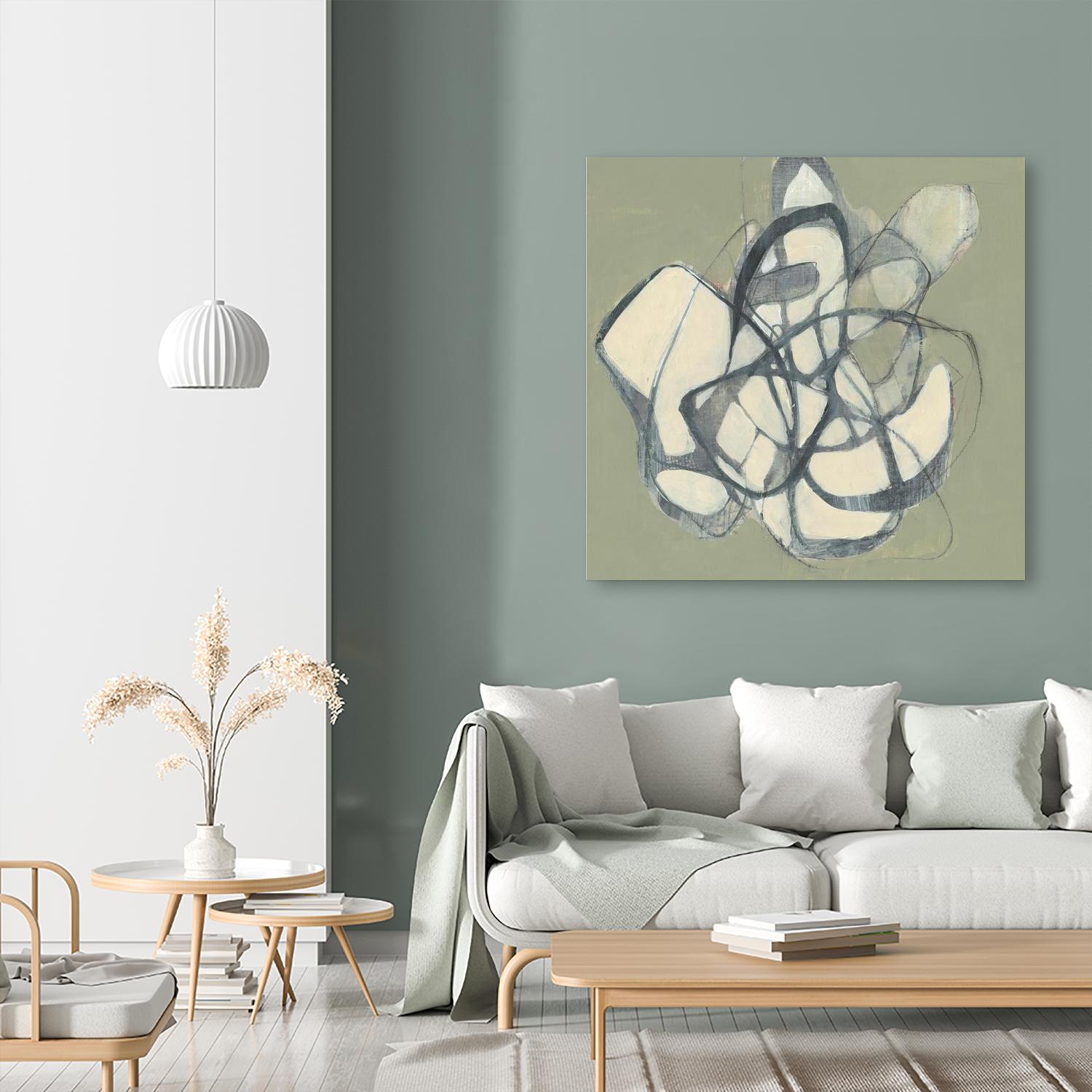 Interweb II by Jennifer Goldberger on GIANT ART - beige abstract abstract