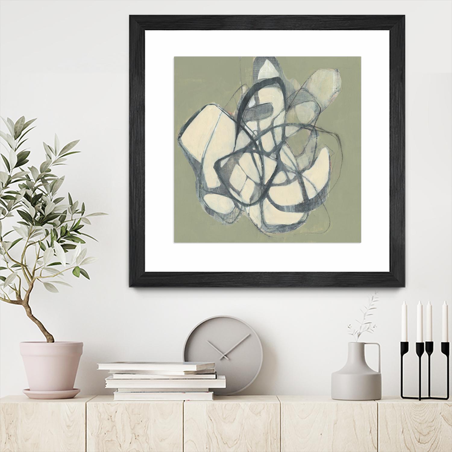 Interweb II by Jennifer Goldberger on GIANT ART - beige abstract abstract