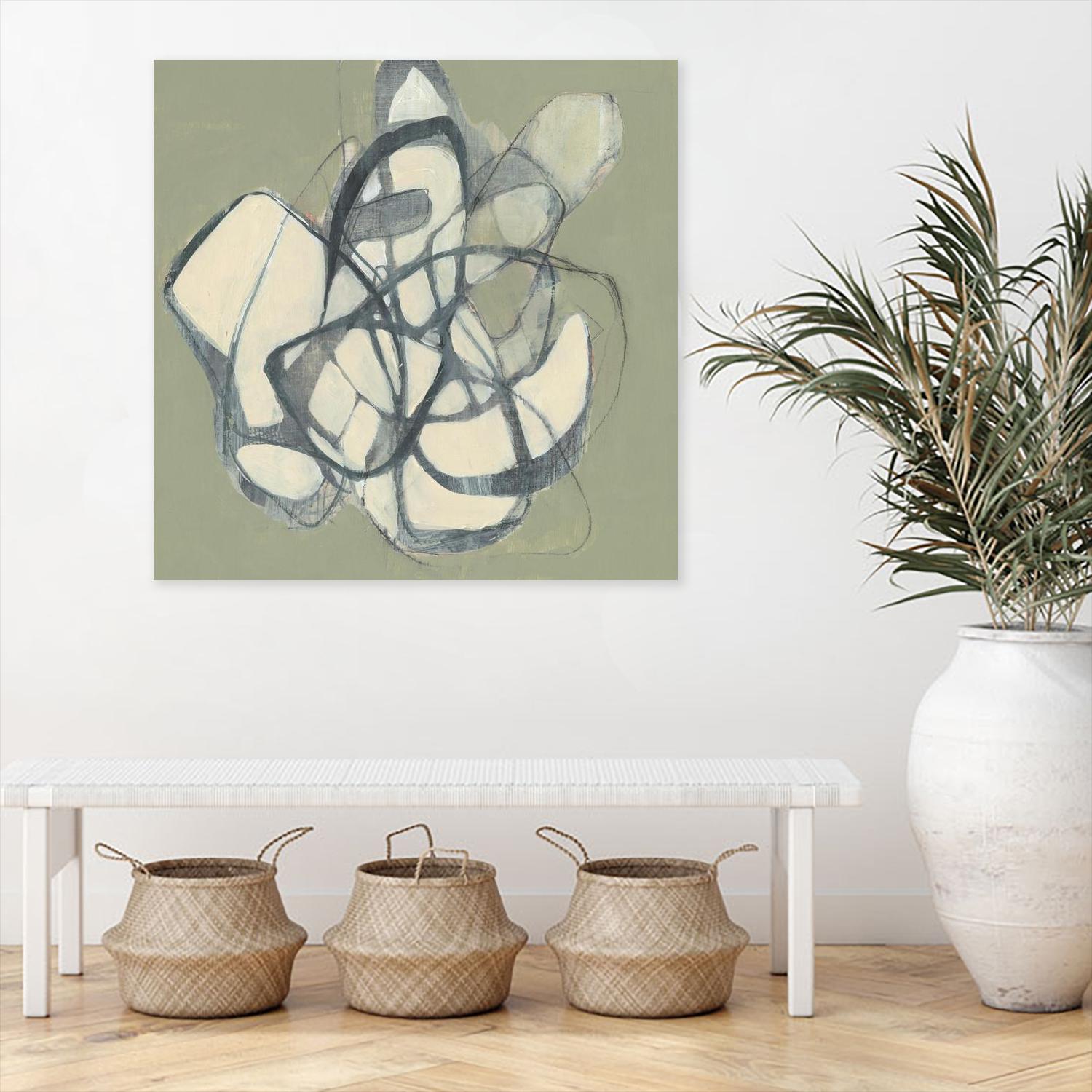 Interweb II by Jennifer Goldberger on GIANT ART - beige abstract abstract