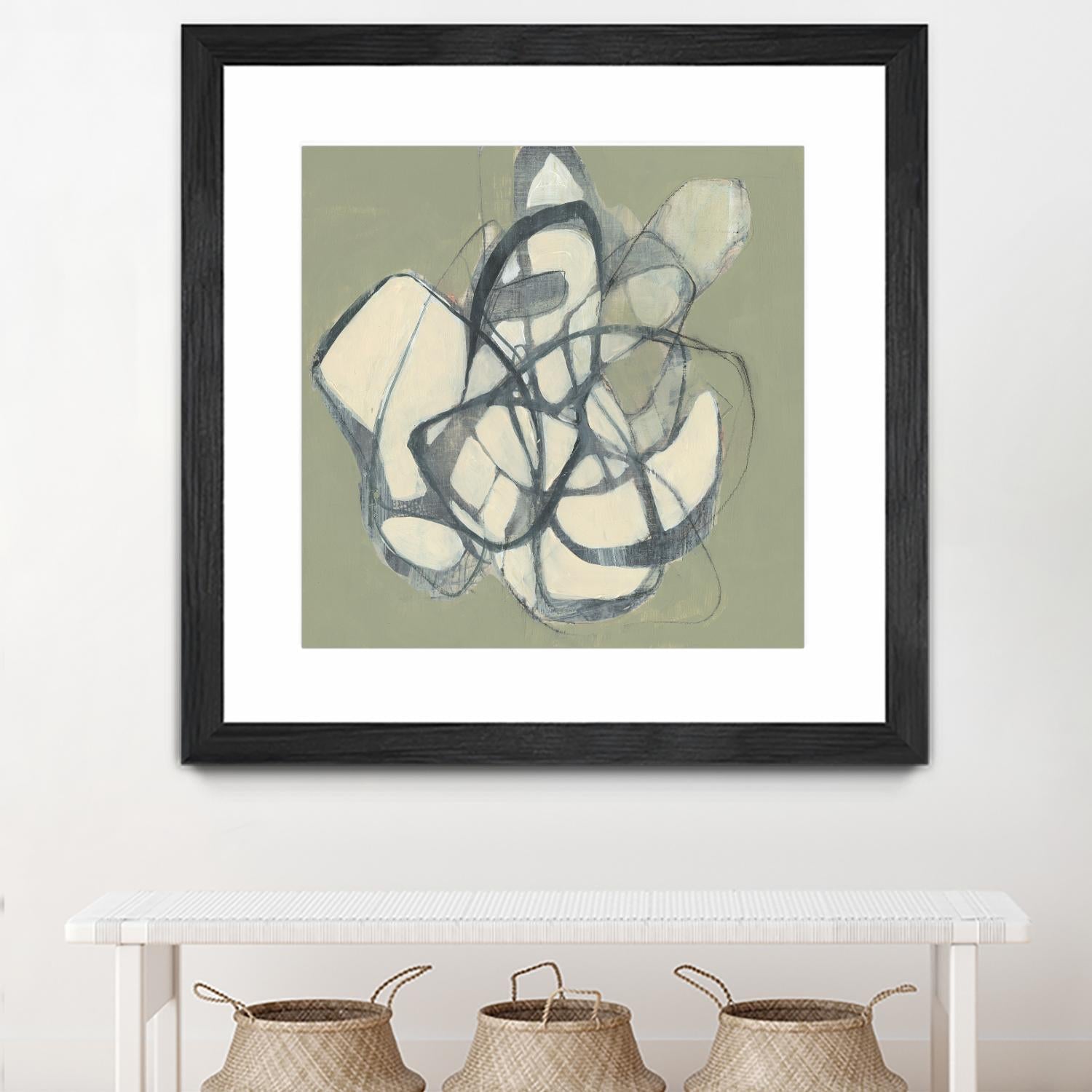 Interweb II by Jennifer Goldberger on GIANT ART - beige abstract abstract