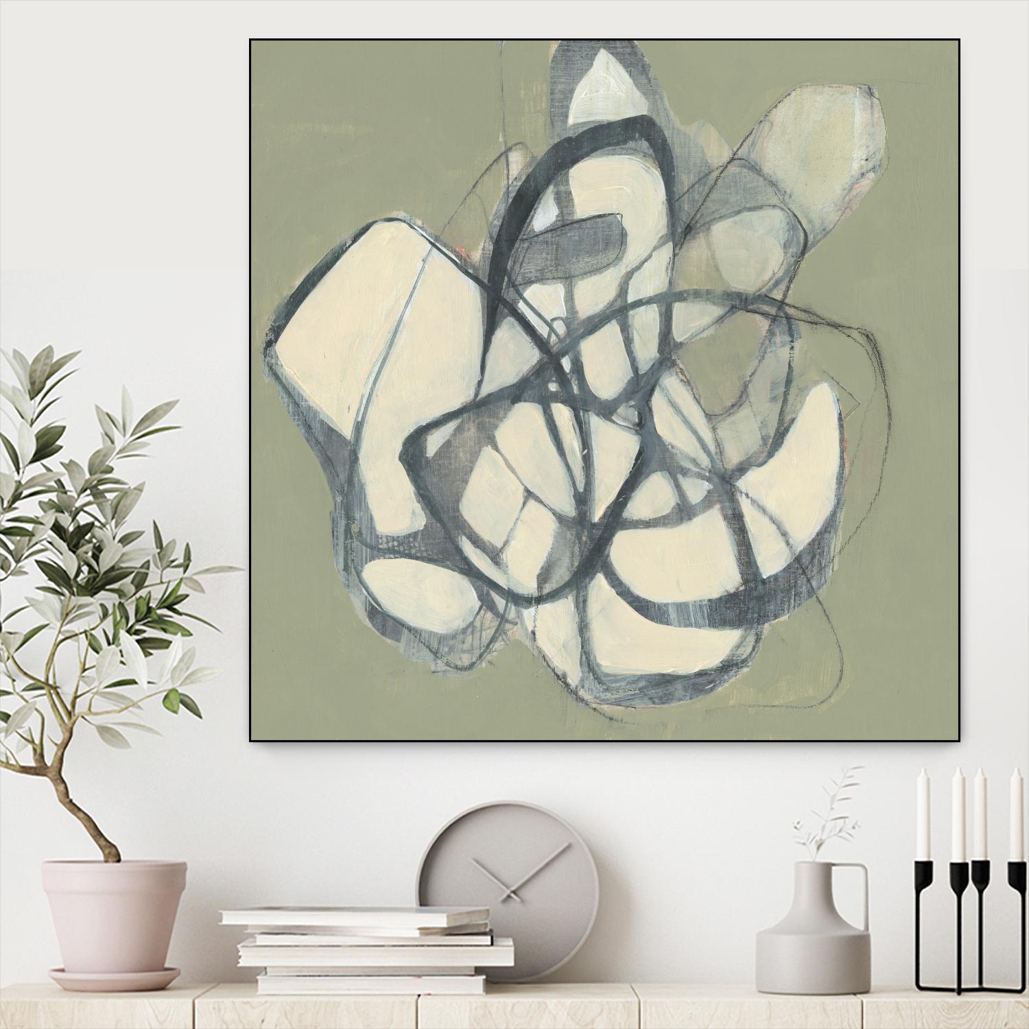 Interweb II by Jennifer Goldberger on GIANT ART - beige abstract abstract