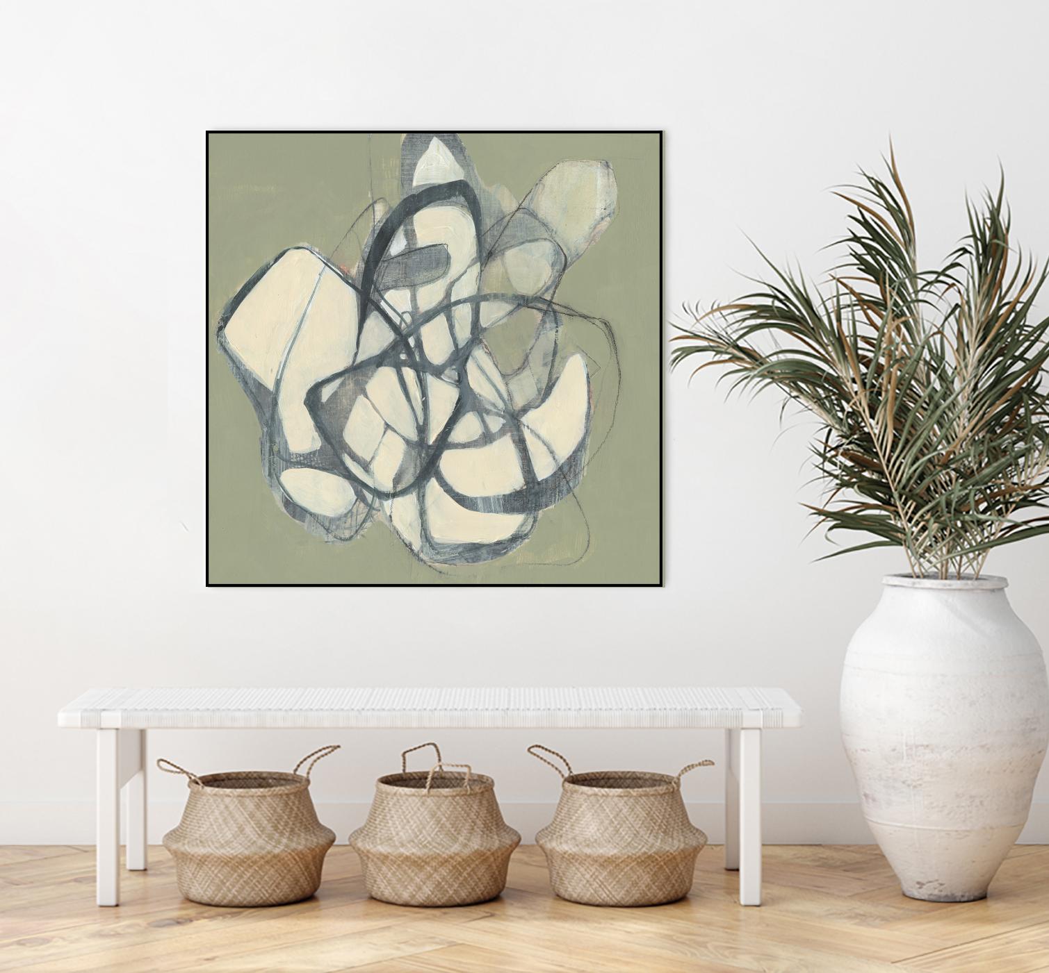Interweb II by Jennifer Goldberger on GIANT ART - beige abstract abstract