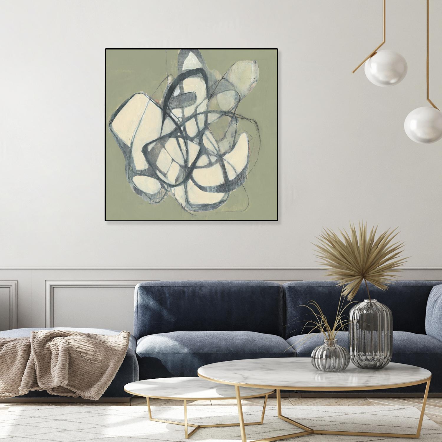 Interweb II by Jennifer Goldberger on GIANT ART - beige abstract abstract
