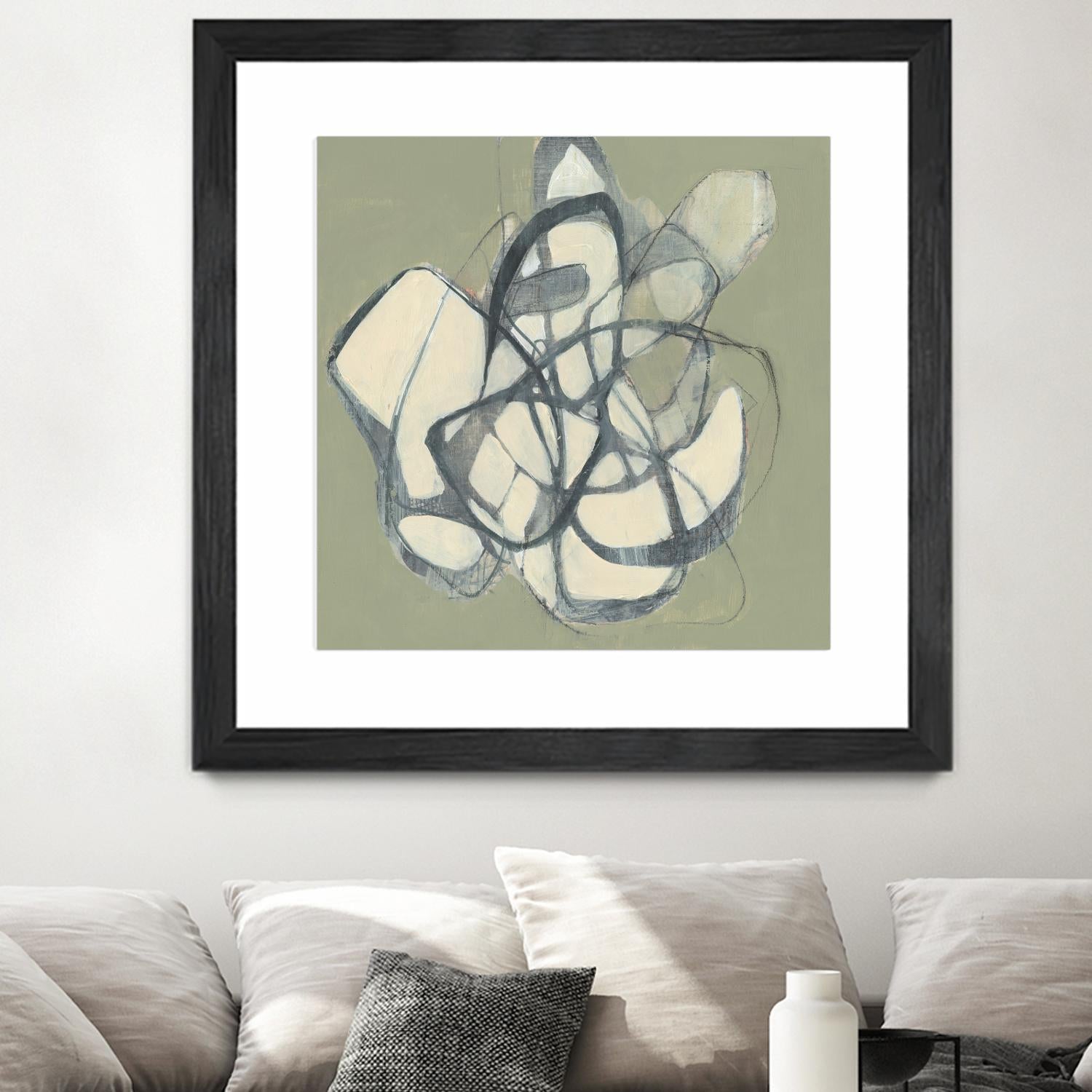 Interweb II by Jennifer Goldberger on GIANT ART - beige abstract abstract