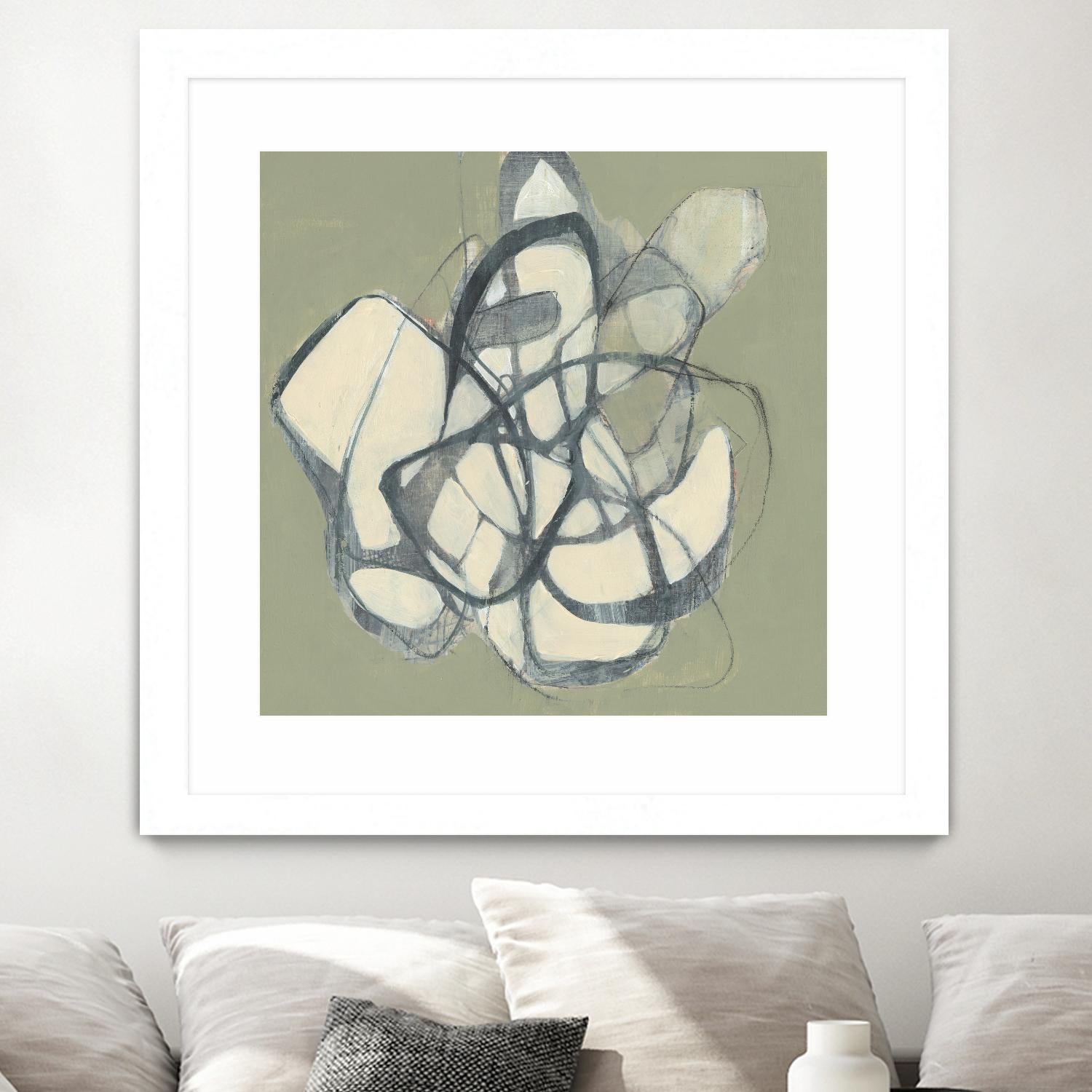 Interweb II by Jennifer Goldberger on GIANT ART - beige abstract abstract