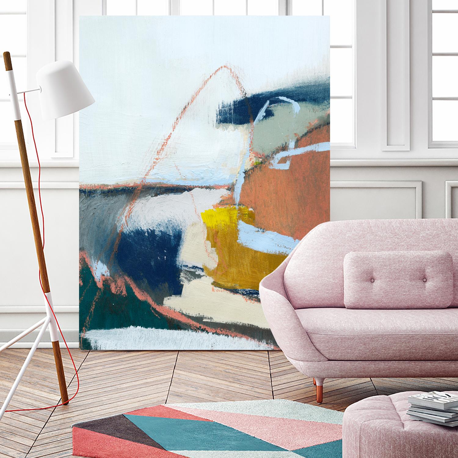 Tidal Patchwork II by Victoria Barnes on GIANT ART - orange abstract abstract