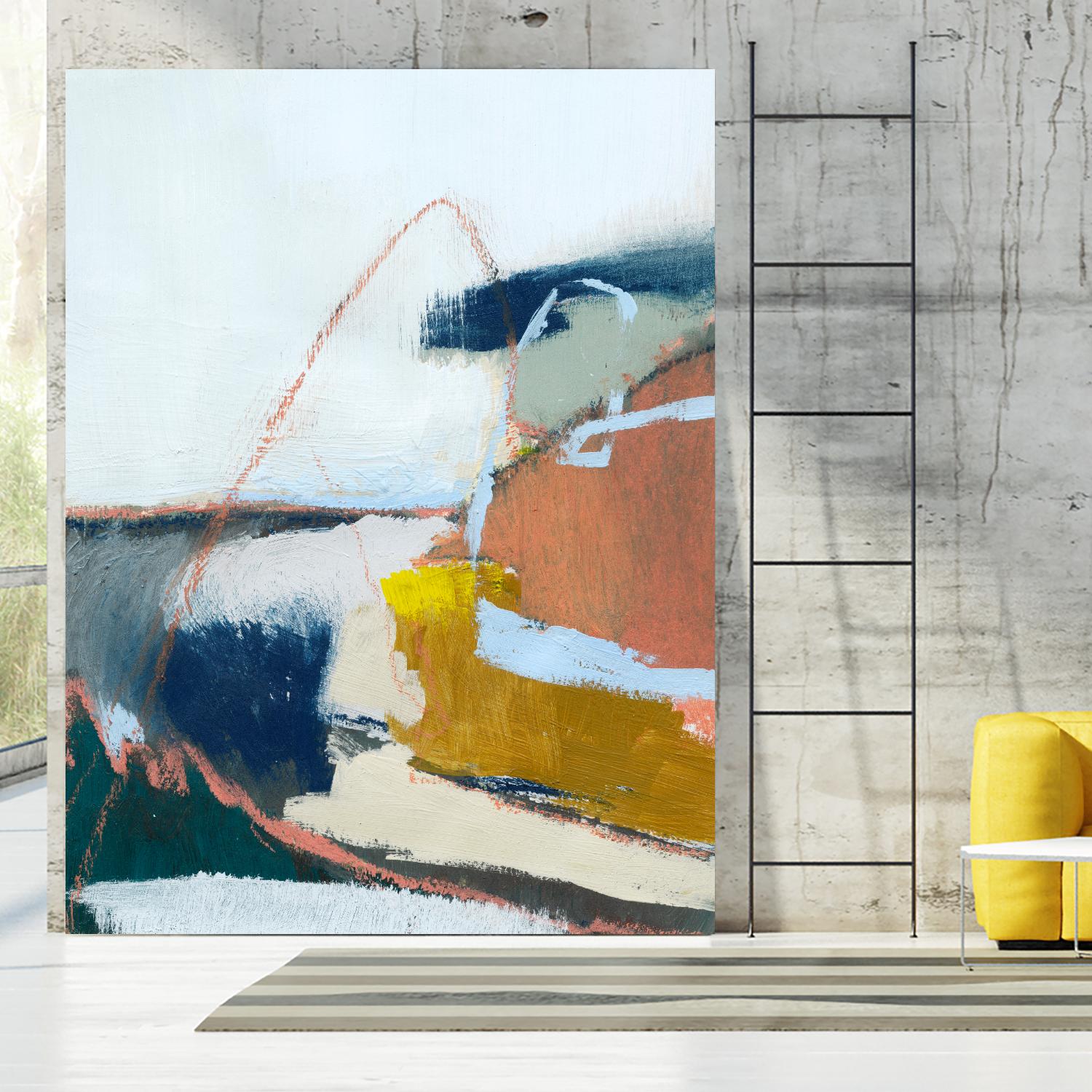 Tidal Patchwork II by Victoria Barnes on GIANT ART - orange abstract abstract