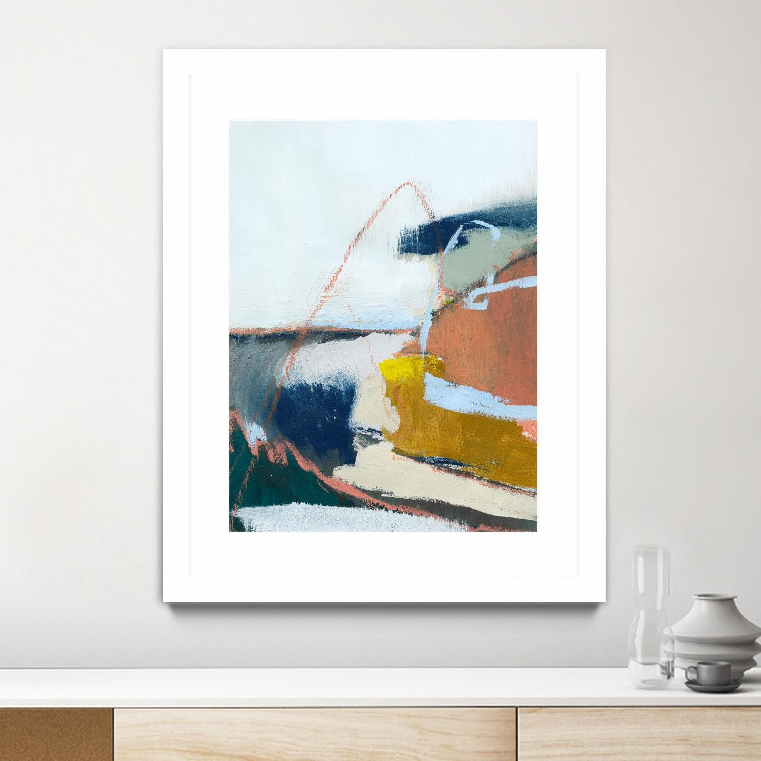 Tidal Patchwork II by Victoria Barnes on GIANT ART - orange abstract abstract