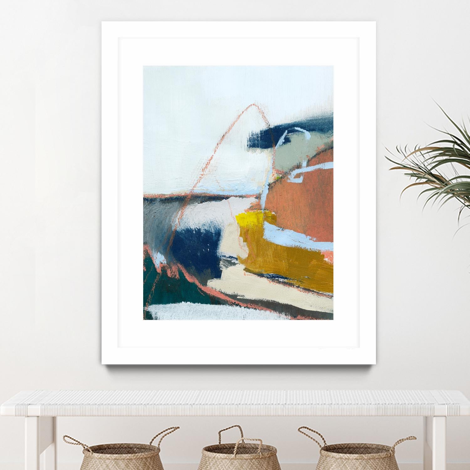 Tidal Patchwork II by Victoria Barnes on GIANT ART - orange abstract abstract