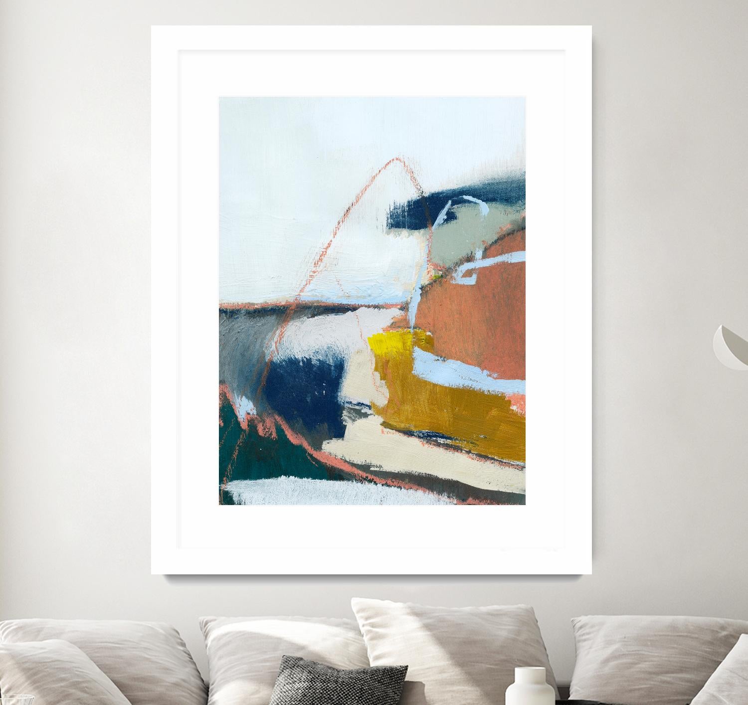 Tidal Patchwork II by Victoria Barnes on GIANT ART - orange abstract abstract