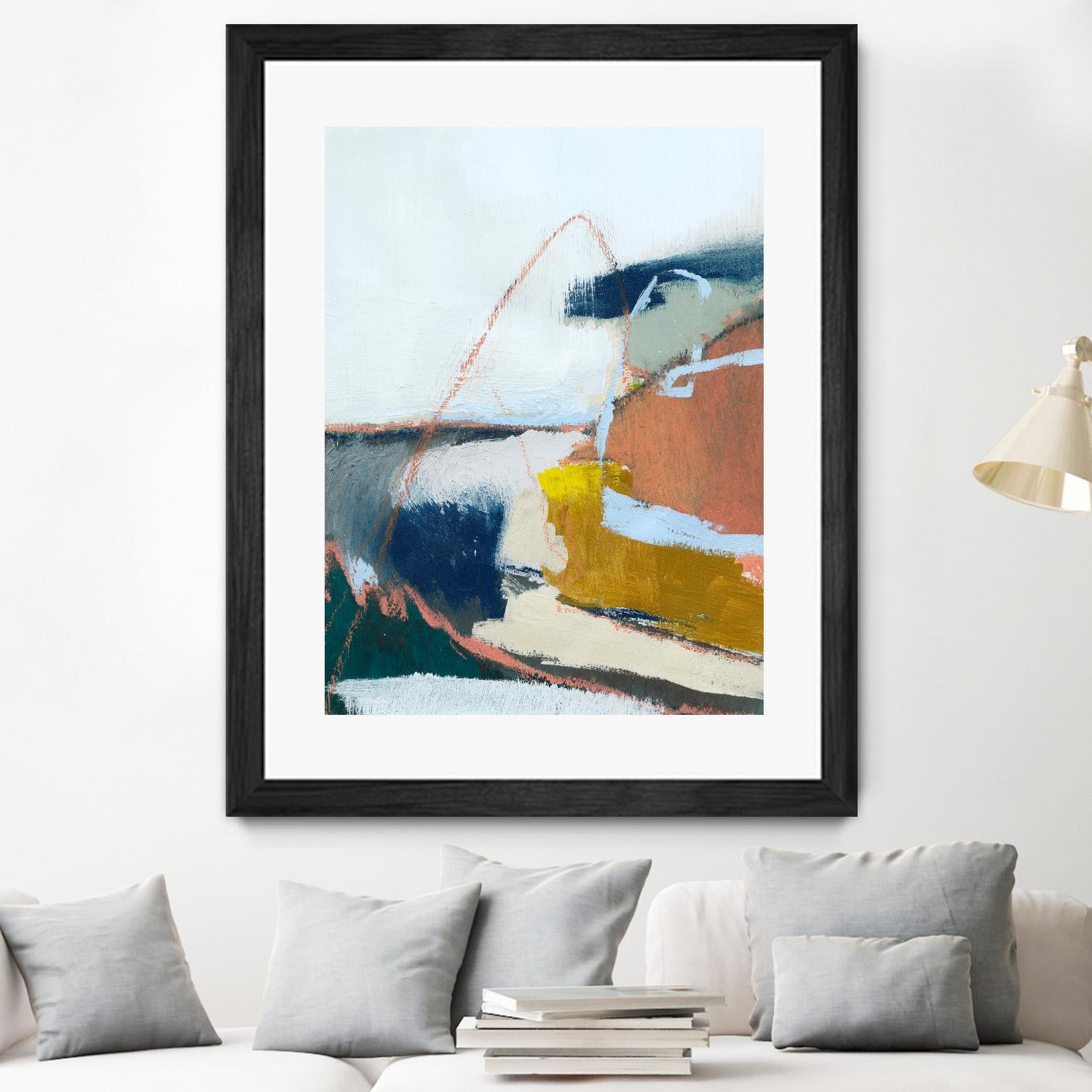 Tidal Patchwork II by Victoria Barnes on GIANT ART - orange abstract abstract