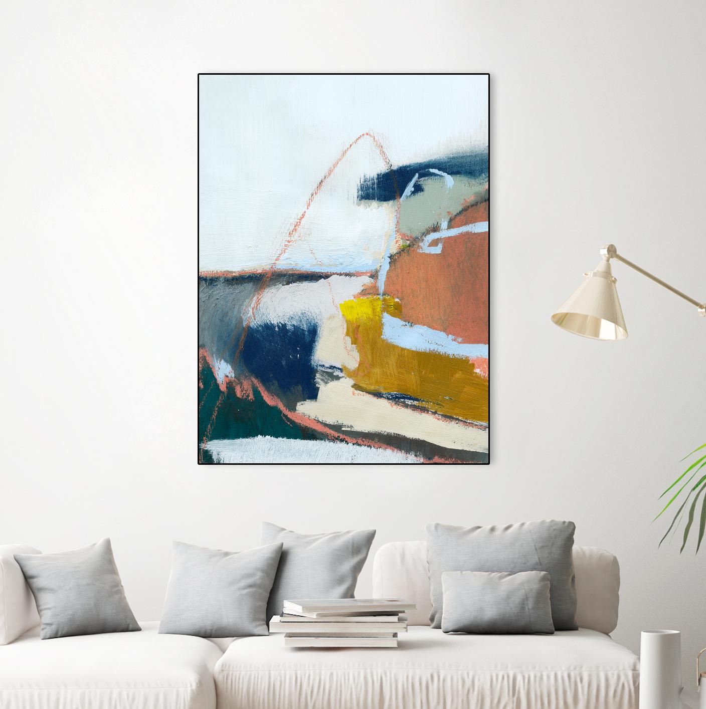 Tidal Patchwork II by Victoria Barnes on GIANT ART - orange abstract abstract