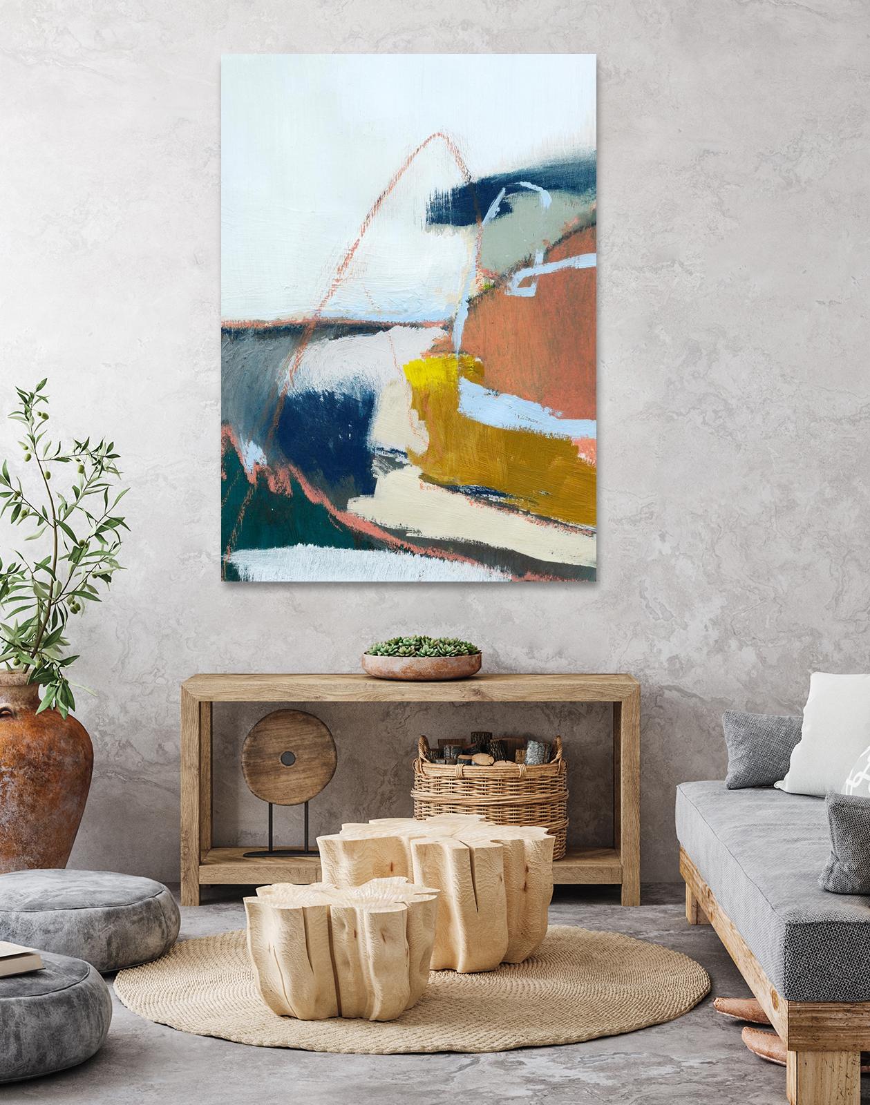 Tidal Patchwork II by Victoria Barnes on GIANT ART - orange abstract abstract