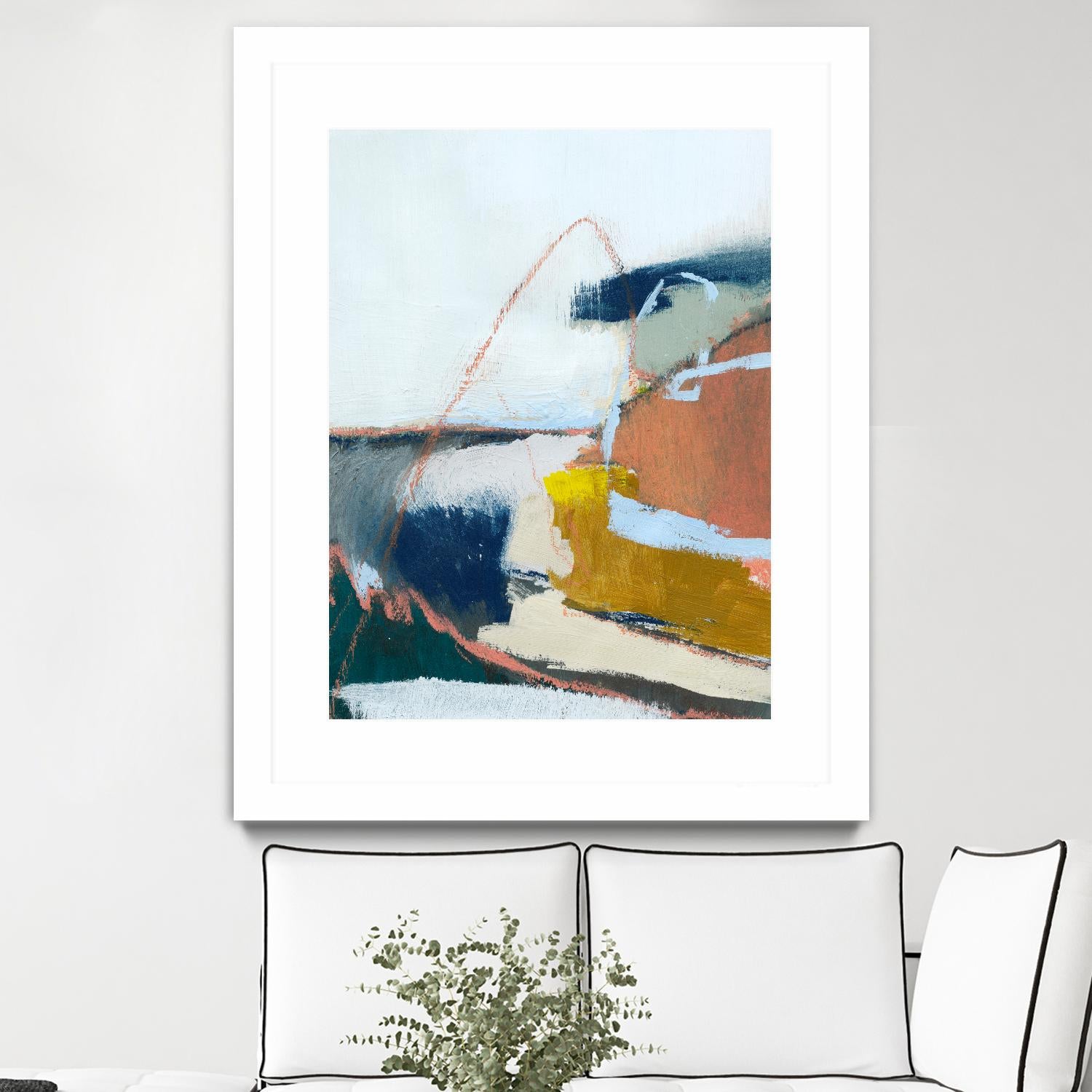 Tidal Patchwork II by Victoria Barnes on GIANT ART - orange abstract abstract