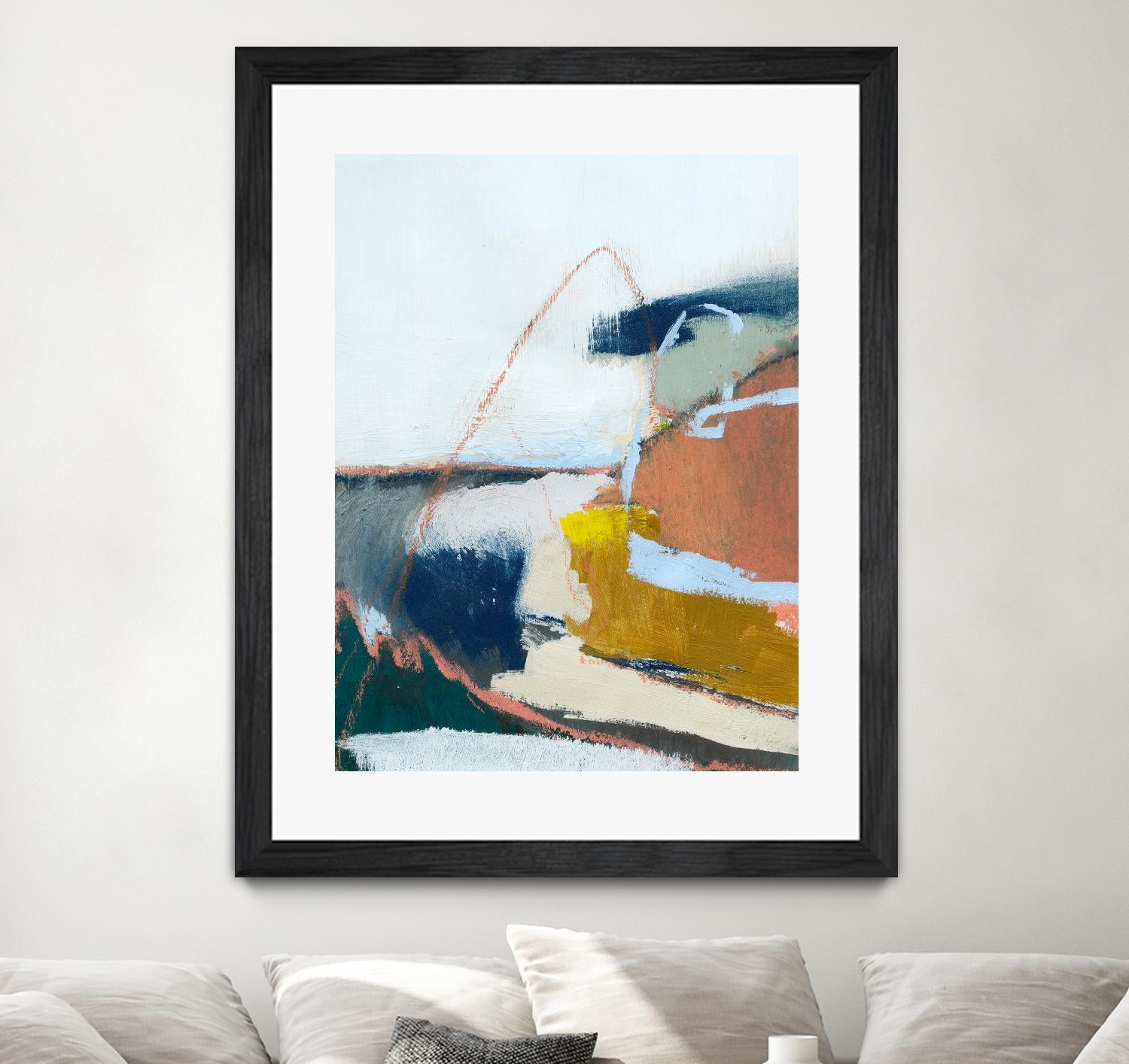 Tidal Patchwork II by Victoria Barnes on GIANT ART - orange abstract abstract