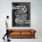 Grey Linear Path I by Jennifer Goldberger on GIANT ART - black abstract abstract