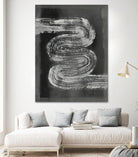 Grey Linear Path I by Jennifer Goldberger on GIANT ART - black abstract abstract