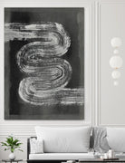 Grey Linear Path I by Jennifer Goldberger on GIANT ART - black abstract abstract