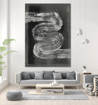 Grey Linear Path I by Jennifer Goldberger on GIANT ART - black abstract abstract