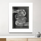 Grey Linear Path I by Jennifer Goldberger on GIANT ART - black abstract abstract